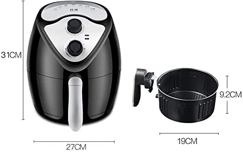 Air Fryer for Home Use 2.6L Air Fryer with Dual Knob Control and Automatic Power Off Function French Fries Electro Mechanical Oven Household Air Fryers