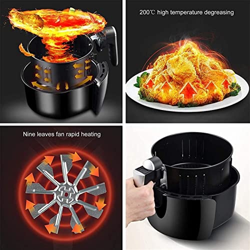 Air Fryer for Home Use 2.6L Air Fryer with Dual Knob Control and Automatic Power Off Function French Fries Electro Mechanical Oven Household Air Fryers