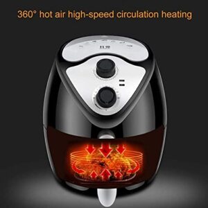 Air Fryer for Home Use 2.6L Air Fryer with Dual Knob Control and Automatic Power Off Function French Fries Electro Mechanical Oven Household Air Fryers