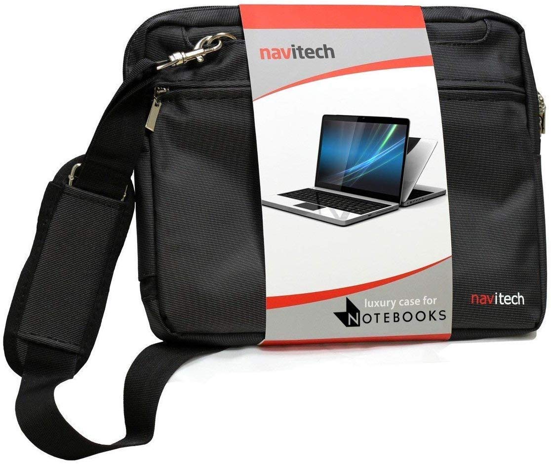 Navitech Black Premium Messenger/Carry Bag Compatible with The Acer ConceptD 7 Ezel | Ezel Pro