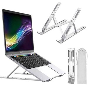 BoxWave Stand and Mount Compatible with Acer ConceptD 7 Ezel (CC715-72G) (Stand and Mount Compact QuickSwitch Laptop Stand, Portable, Multi Angle Viewing Stand - Metallic Silver