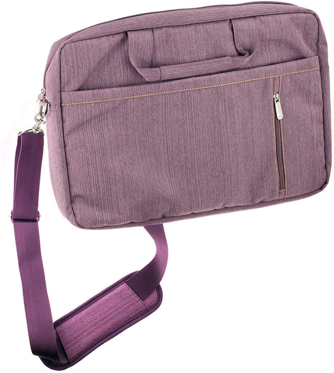 Navitech Purple Premium Messenger/Carry Bag Compatible with The Acer ConceptD 7 Ezel | Ezel Pro