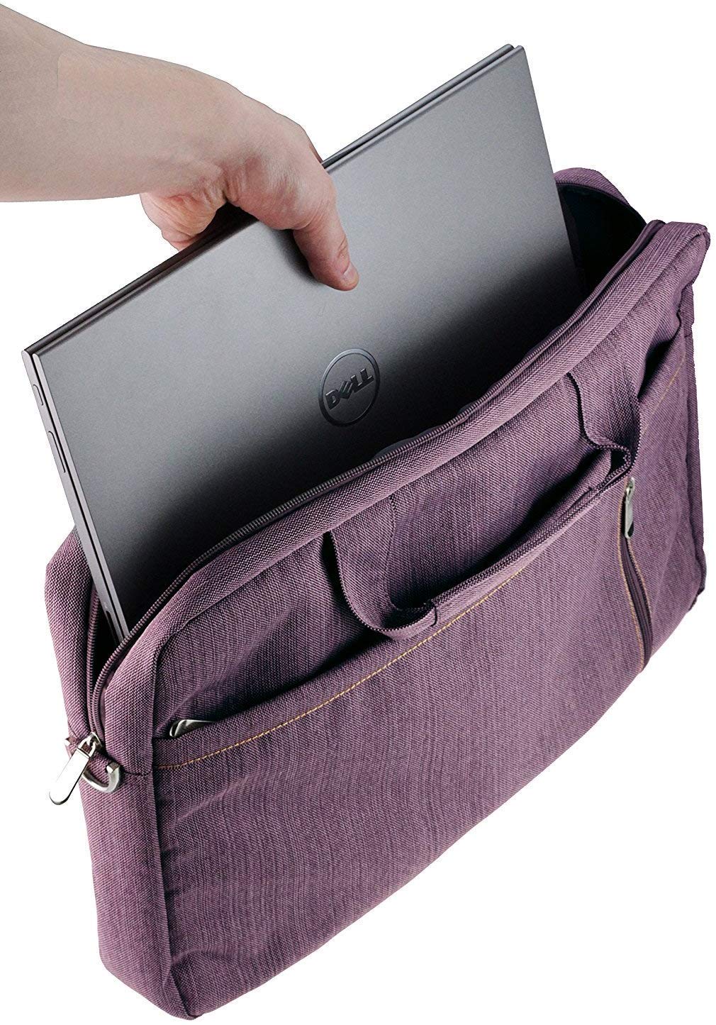 Navitech Purple Premium Messenger/Carry Bag Compatible with The Acer ConceptD 7 Ezel | Ezel Pro