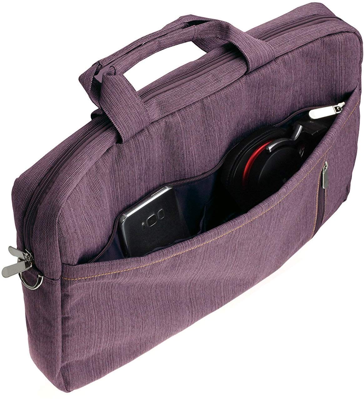 Navitech Purple Premium Messenger/Carry Bag Compatible with The Acer ConceptD 7 Ezel | Ezel Pro