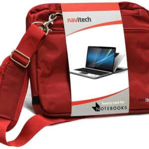 Navitech Red Premium Messenger/Carry Bag Compatible with The Acer ConceptD 7 Ezel | Ezel Pro