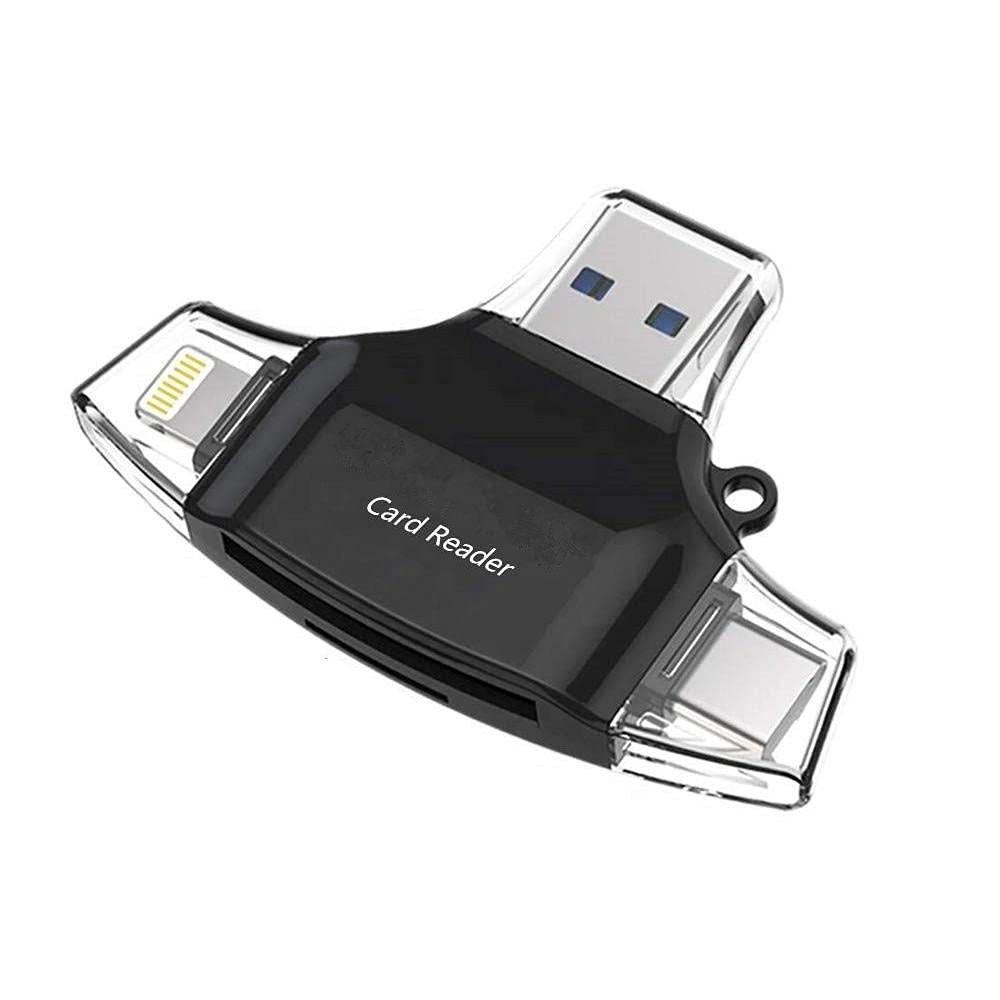 BoxWave Smart Gadget Compatible with Acer ConceptD 7 Ezel (CC715-71) - AllReader SD Card Reader, microSD Card Reader SD Compact USB for Acer ConceptD 7 Ezel (CC715-71) - Jet Black