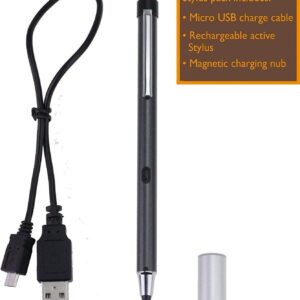 Broonel Grey Rechargeable Fine Point Digital Stylus Compatible with The Acer ConceptD 7 Ezel | Ezel Pro