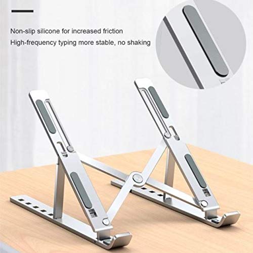 BoxWave Stand and Mount Compatible with Acer ConceptD 7 Ezel (CC715-71) (Stand and Mount Compact QuickSwitch Laptop Stand, Portable, Multi Angle Viewing Stand - Metallic Silver