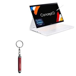 BoxWave Stylus Pen Compatible with Acer ConceptD 7 Ezel (CC715-72G) (Stylus Pen Bullet Capacitive Stylus, Mini Stylus Pen with Keyring Loop for Acer ConceptD 7 Ezel (CC715-72G) - Ruby