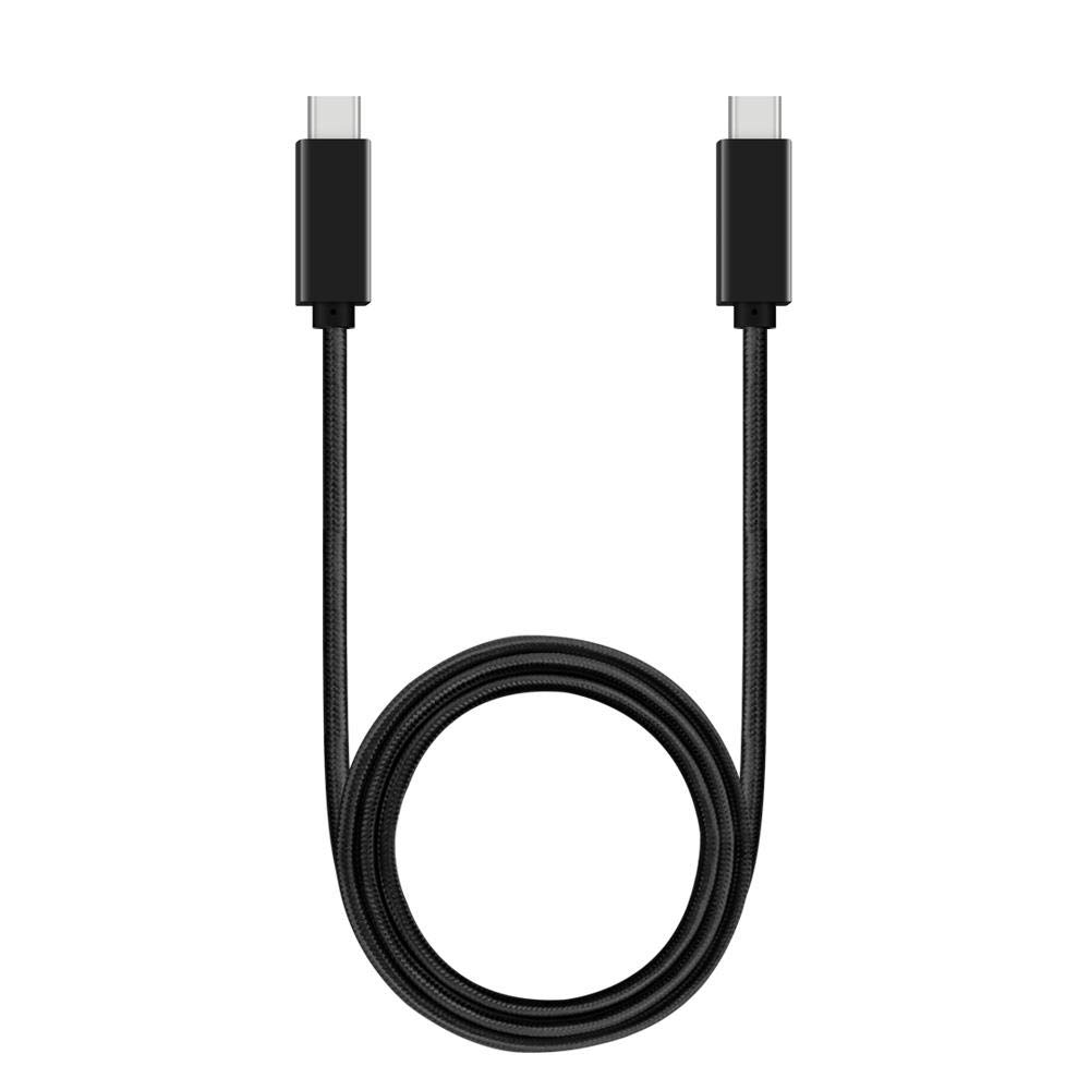 BoxWave Cable Compatible with Acer ConceptD 7 Ezel CC715-71-7163 (15.6 in) - DirectSync PD Cable (3ft) - USB-C to USB-C (100W), Type C Braided 3ft Charge and Sync Cable - Jet Black