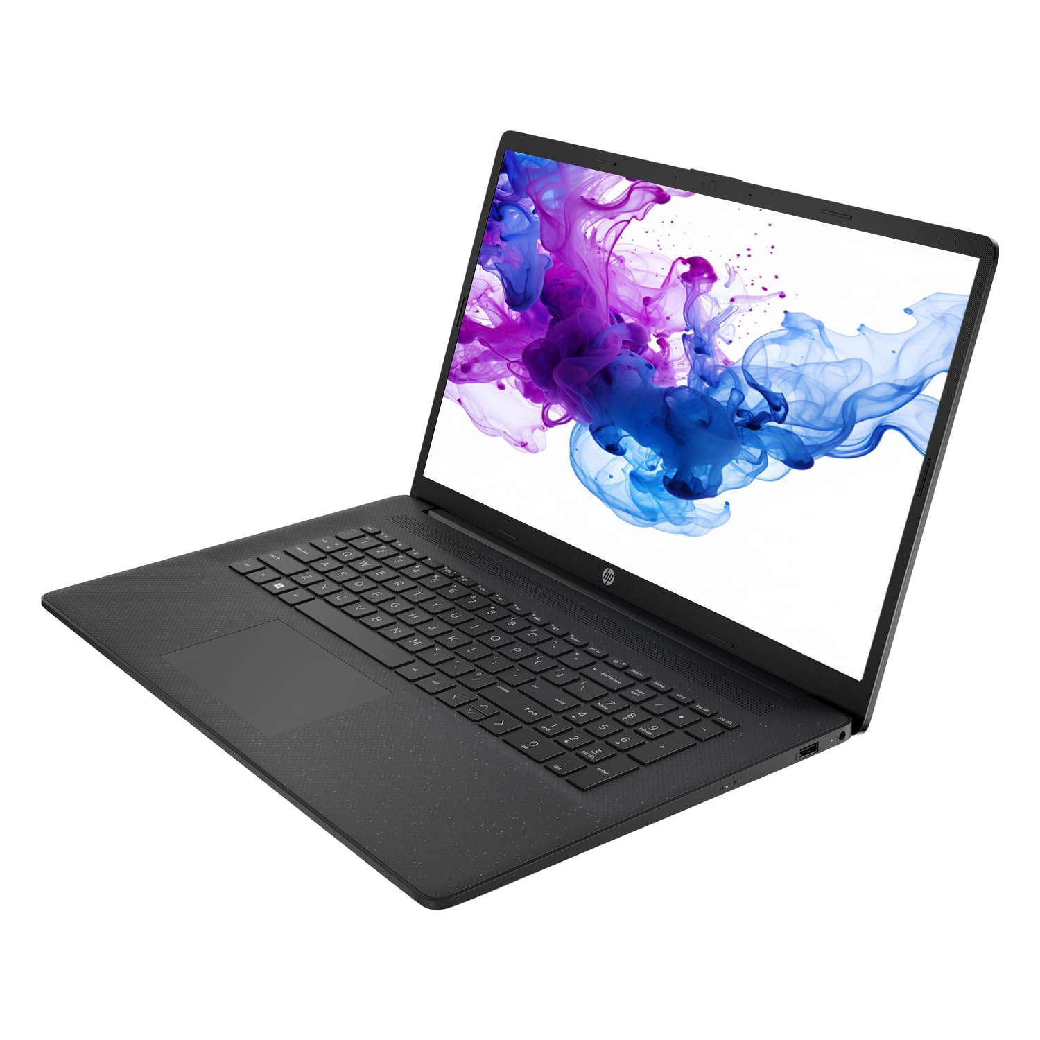 HP Essential 17 Laptop, 17.3" FHD Display, AMD Ryzen 7 7730U, 16GB RAM, 1TB SSD, Webcam, HDMI, Wi-Fi 6, Windows 11 Home, Black