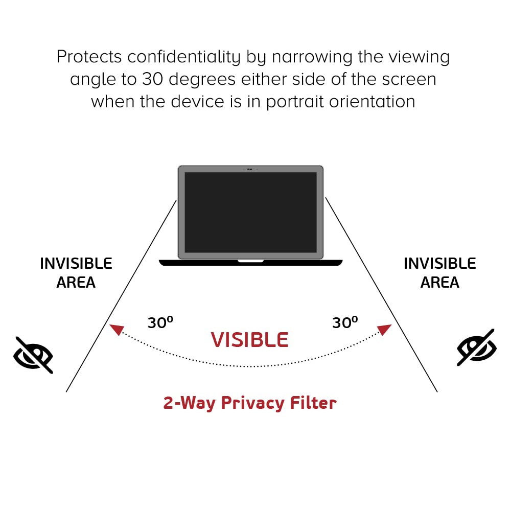 celicious Privacy 2-Way Anti-Spy Filter Screen Protector Film Compatible with Acer ConceptD 7 Ezel (CC715-71)