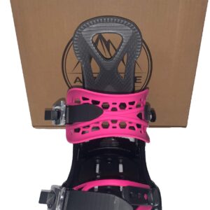 ALTITUDE Girls JR Ripper Snowboard BINDINGS 4x4 Burton 3D & EST (Sizes 2-6) Black/Grey/Pink