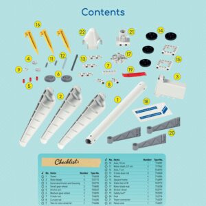 Thames & Kosmos Wind Power V4.0 STEM Experiment Kit | Build a 3ft Wind Turbine to Generate Electricity | Learn about Renewable Energy & Power a Small Model Car | Weatherproof for Outdoor Use