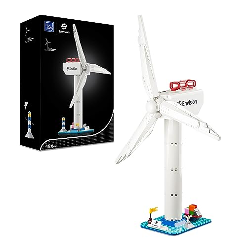 BRICKKK PANTASY Windmill Wind Power Building Bricks Set, Creator Expert Envision Wind Turbine STEM Building Kit,Creative Home Décor or Office, Great Gift Idea for Adults and Teens