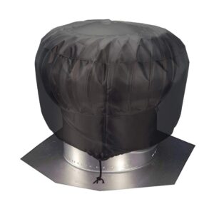 turbine roof vent cover, heavy duty turbine ventilator protector shield, waterproof 1680d oxford fabric, adjustable drawstring design, year around protection for your roof vent (s: 12"x17.5")
