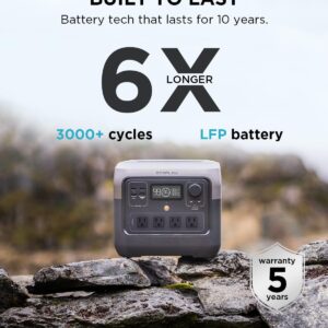 EF ECOFLOW Portable Power Station RIVER 2 Pro, 768Wh LiFePO4 Battery, 70 Min Fast Charging, 4X800W (X-Boost 1600W) AC Outlets, Solar Generator for Outdoor Camping/RVs/Home Use Black