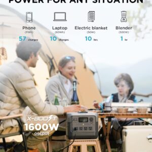 EF ECOFLOW Portable Power Station RIVER 2 Pro, 768Wh LiFePO4 Battery, 70 Min Fast Charging, 4X800W (X-Boost 1600W) AC Outlets, Solar Generator for Outdoor Camping/RVs/Home Use Black