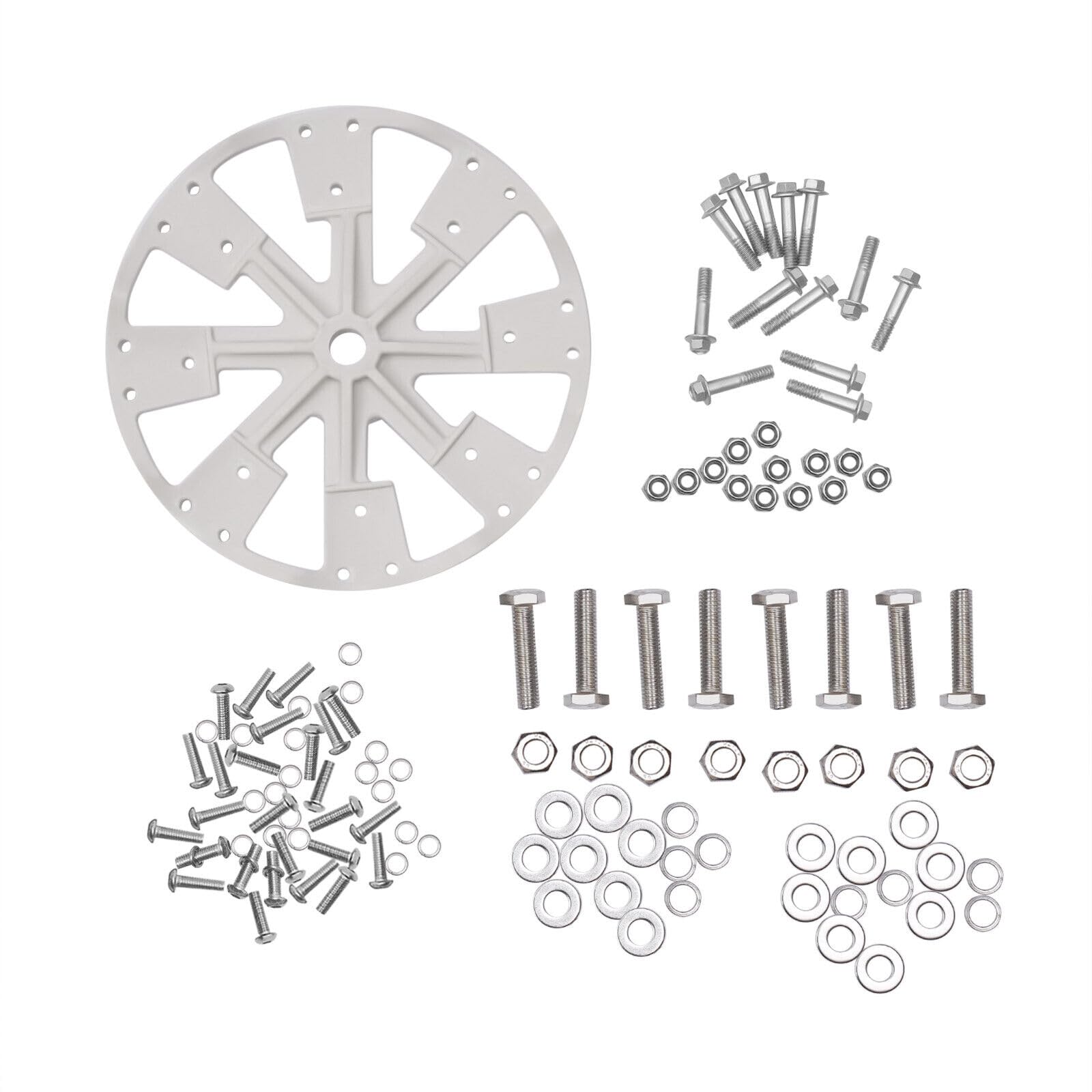 TFCFL Wind Turbine Generator Kit 8 Blades 600W Wind Turbine Generator Kit Wind Power Generator for Marine RV Home Wind Turbine Generator Kit 600W 12V w/ 8 Blades Wind Power Generator for Marine