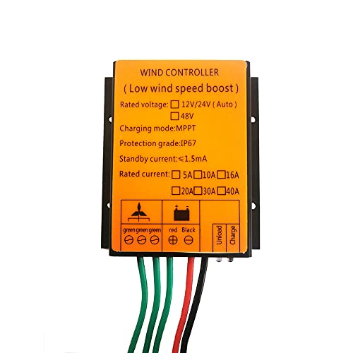 HUIZHITENGDA Wind Charge Controller 12V/24V 12000W,Waterproof Wind Turbine Generator Charge Controller Regulator, Wind Power Charge Regulator(48V),220v