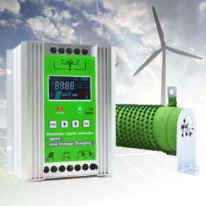 AALGO Wind Turbine Solar Hybrid Charge System 3000W-8000W,MPPT Charge Controller,12V/24V/48V Battery Off Grid Controller,Wind Turbine,Solar Panel,Regulator,Unloader,48V-8000W