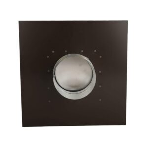 Goose Neck Painted Exhaust Roof Vent with Extension (4 Inch, Black)