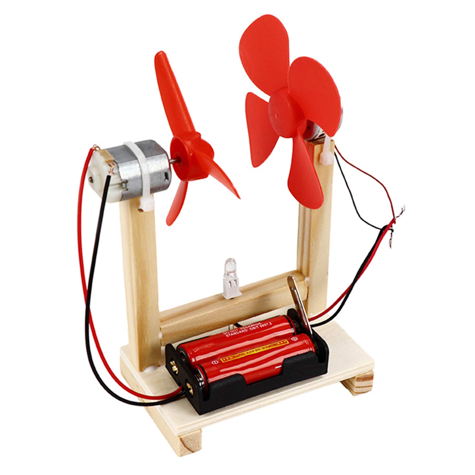 DIY Wind Generator Unique Power Generator Kit Children Small Motor Vertical Wind Turbines Electricity Toy Kit 1.5V