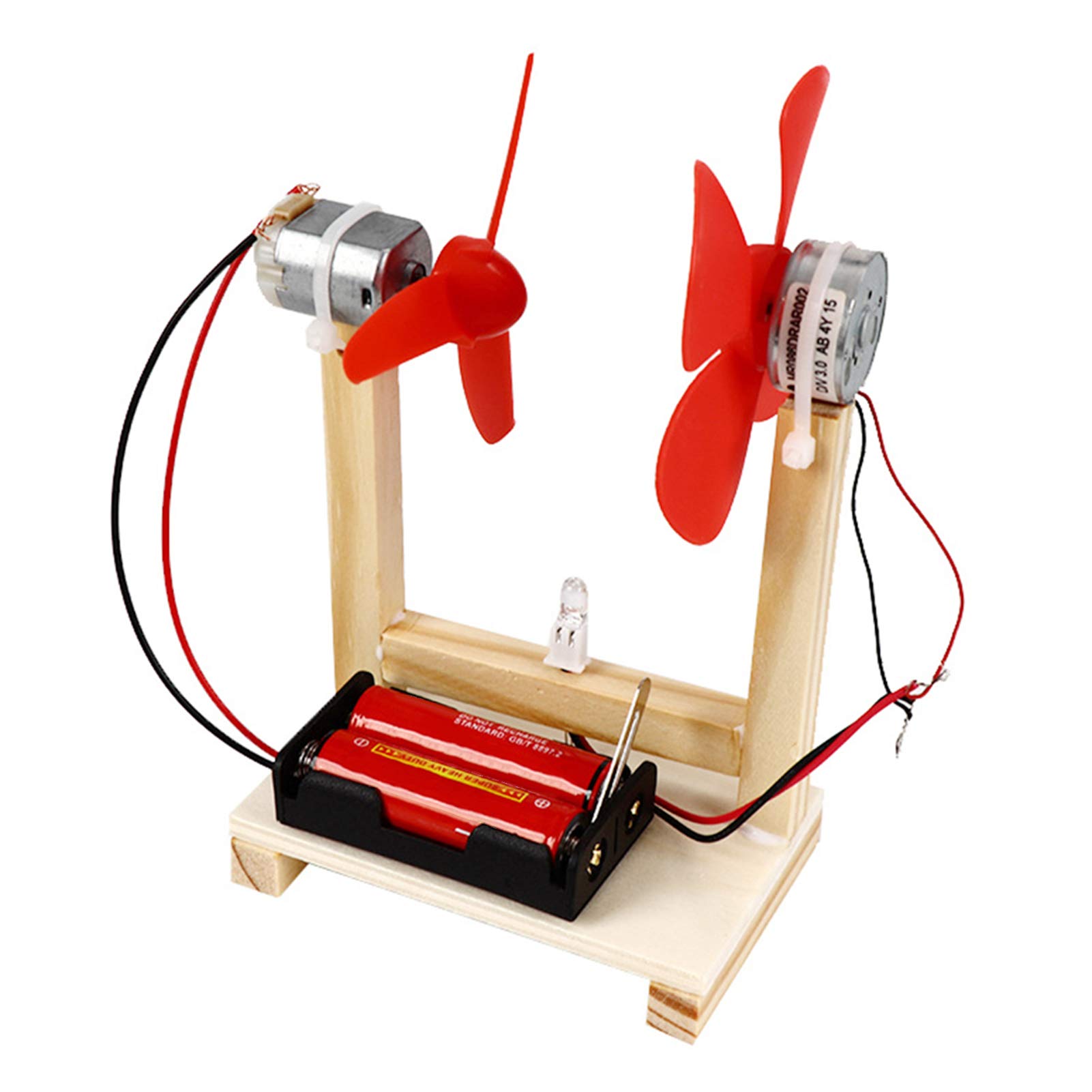 DIY Wind Generator Unique Power Generator Kit Children Small Motor Vertical Wind Turbines Electricity Toy Kit 1.5V