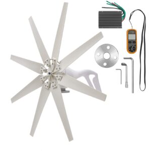 wind turbine, 600w wind generator kit with 8 blades, wind generator kit with charge controller, wind power generator for marine, dc 12v turbine wind generator, hybrid wind turbine generator