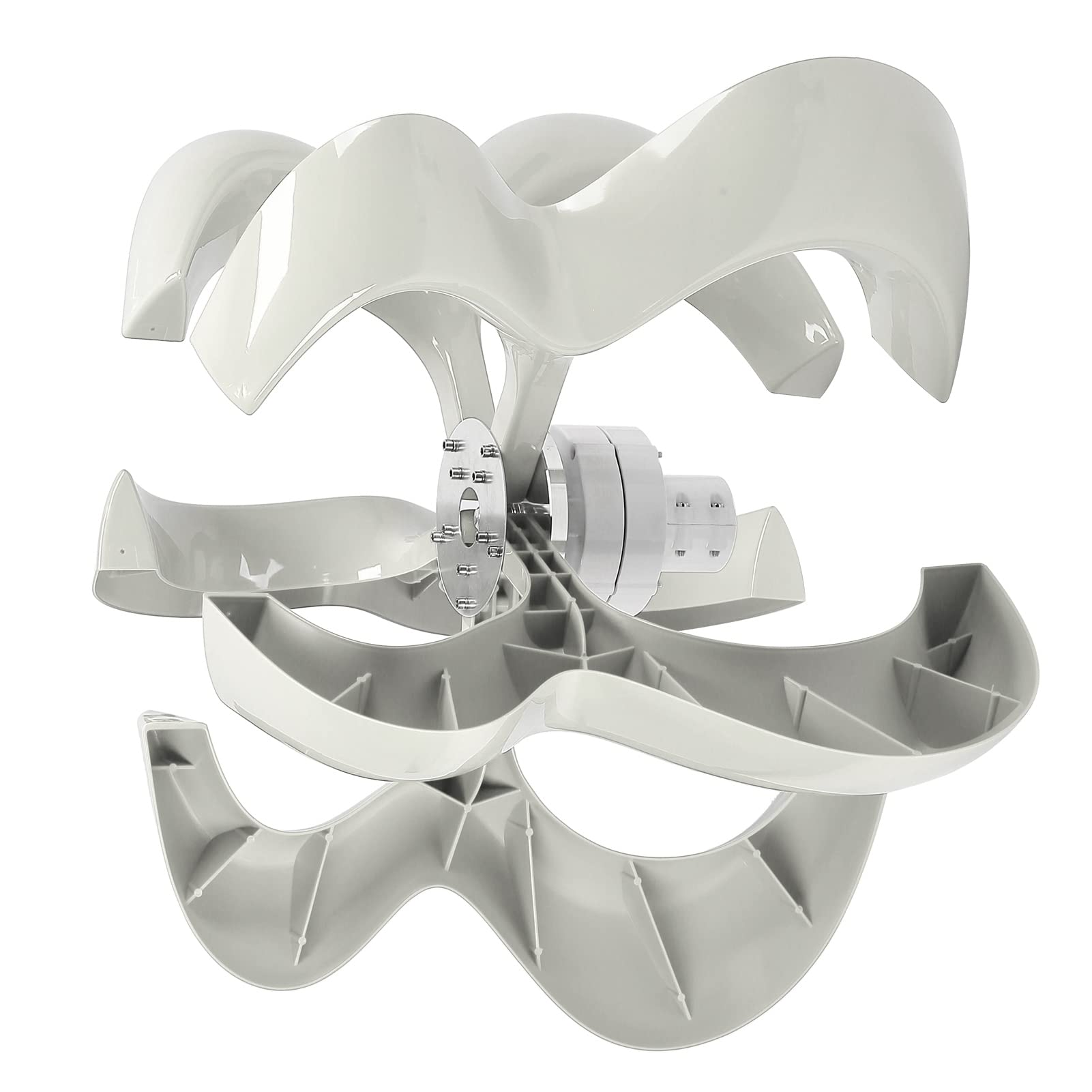 Wind Turbines Kit 600W Automatic Wind Turbine Kit Wind Power Generator Direction Adjustment Wind Turbines Generator for Home Marine Industrial Energy (48V)