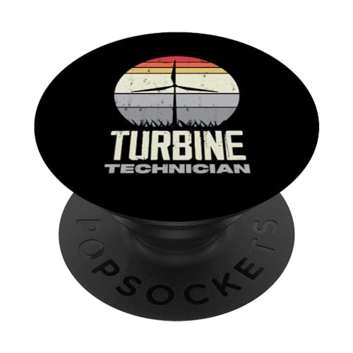 Turbine Technician Wind Power Wind Turbine Technician PopSockets Standard PopGrip