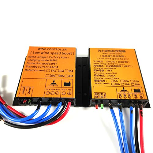 Wind Turbine Charge Controller 12V 24V 48V, 5000W MPPT Charger Wind Turbine Controller IP67 Waterproof DC for DC Wind Turbines ,12v