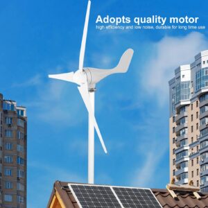 Xcello Wind Turbine Generator500w DC12V,3 Blades Wind Turbines,Wind Turbine Kit, Aluminum Alloy for Household and Industry Use