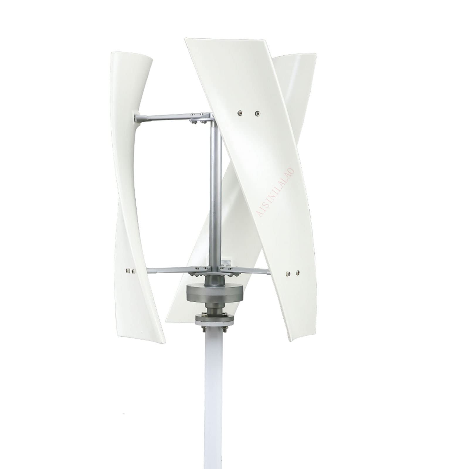 12V 24V 48V 5000W Wind Turbine Generator,White Vertical Axis Turbine Generator with Charger Controller for Outdoor Gardens(3 Blades),48v