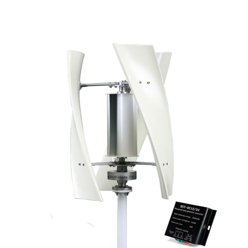 HENGJINGTR Low Speed Vertical Axis Wind Turbine Kit Windmill,3 Blades Generatorpermanent Magnetic Levitation Wind Power Generator with Controller for Home Use(9000W-48V),220v