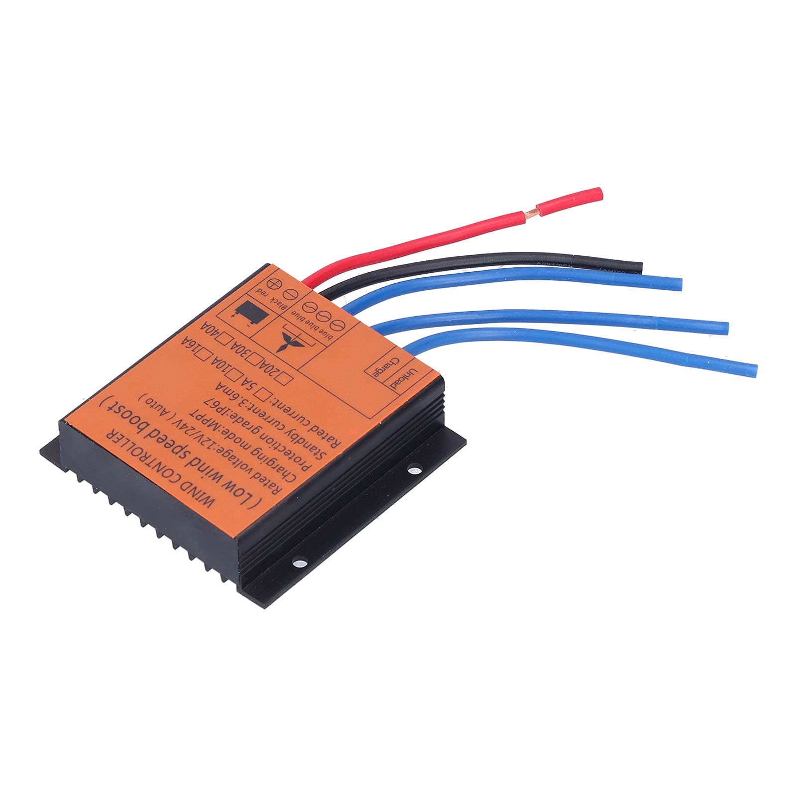 Wind Turbine Controller Low Voltage MPPT Regulator with LED Light 100W‑400W 12V 24V with LED Indicator(5A)