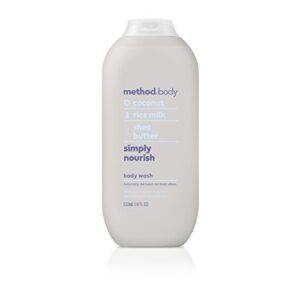 method body wash, simply nourish, paraben and phthalate free, biodegradable formula, 18 oz (pack of 1)