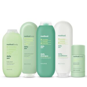 Method Body Wash, Daily Zen, Paraben and Phthalate Free, 18 oz (Pack of 1), Detoxifying