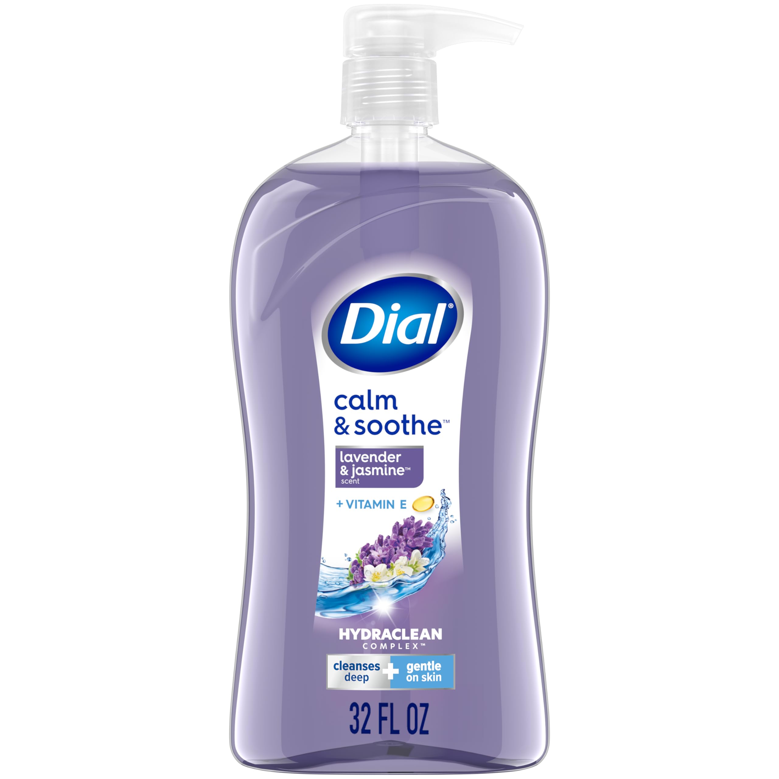 Dial Body Wash, Calm & Soothe Lavender & Jasmine Scent, 32 fl oz