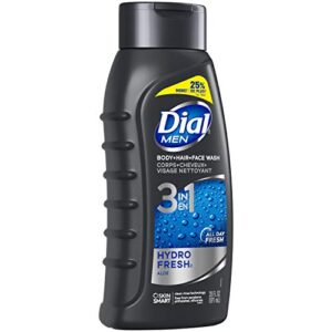 Dial Men Hair + Body Wash, Hydro Fresh, 20 fl oz (Pack of 4)