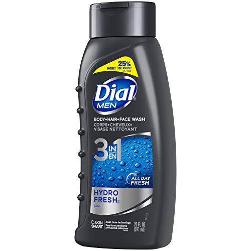 Dial Men Hair + Body Wash, Hydro Fresh, 20 fl oz (Pack of 4)