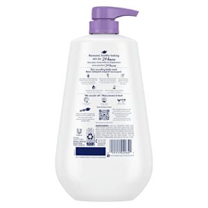 Dove Body Wash with Pump Relaxing Lavender Oil & Chamomile 3 Count for Renewed, Healthy-Looking Skin Gentle Skin Cleanser with 24hr Renewing MicroMoisture 30.6 oz