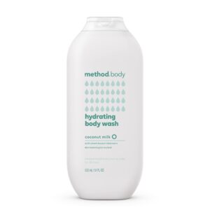 method hydrating body wash, coconut milk, paraben and phthalate free, 18 oz (pack of 1)