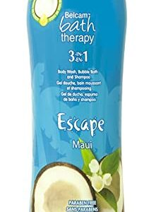 Belcam Bath Therapy Body Wash and Shampoo, Maui Coconut 32 fl. Oz