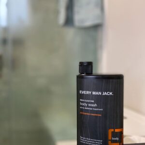 Every Man Jack Hydrating Body Wash for all skin types - Naturally Derived Ingredients - Cleanse, Nourish, and Hydrate Skin -Paraben Free, Phthalate Free, Dye Free-24oz - 2pack (Activated Charcoal)