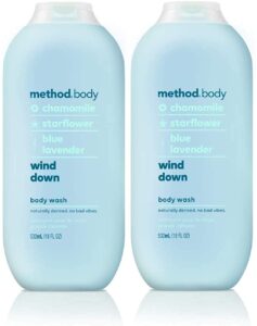 method body wash, wind down, 18 fl oz (532ml) - 2-pack