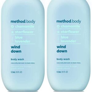 Method Body Wash, Wind Down, 18 FL OZ (532ml) - 2-PACK