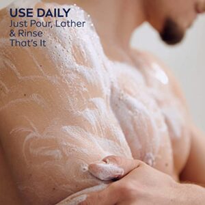 NIVEA MEN Sensitive Calm Body Wash with Vitamin E and Hemp Seed Oil, 3 Pack of 16.9 Fl Oz Bottles