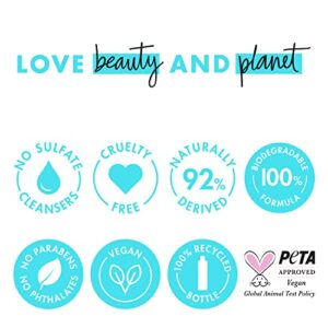 Love Beauty And Planet Body Wash Softened, Visibly Glowing Skin Coconut Water and Vitamin C Made with Plant-Based Cleansers and Skin Care Ingredients 32.3 fl oz
