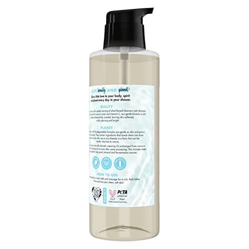 Love Beauty And Planet Body Wash Softened, Visibly Glowing Skin Coconut Water and Vitamin C Made with Plant-Based Cleansers and Skin Care Ingredients 32.3 fl oz